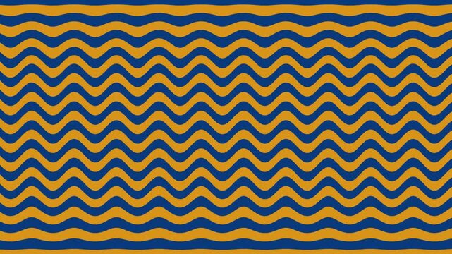 Abstract minimal moving orange wave line animation background