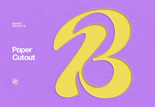 Paper Cutout Script Text Effect For Poster And Branding Design