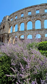 Roman amphitheater in Pula, Croatia