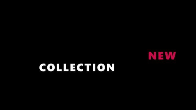 Dynamic Sliding Kinetic Typography Fashion Promo Title Animation 4K