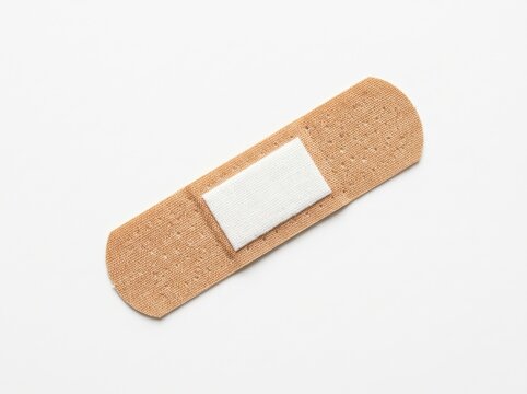 Adhesive bandage isolated on white background