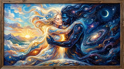 Cosmic lovers embrace