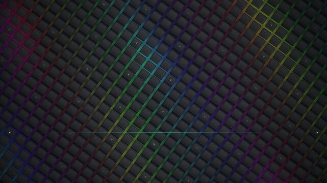 Abstract Glowing Keyboard Ripple Effect Animation for Gaming Setup Background Motion