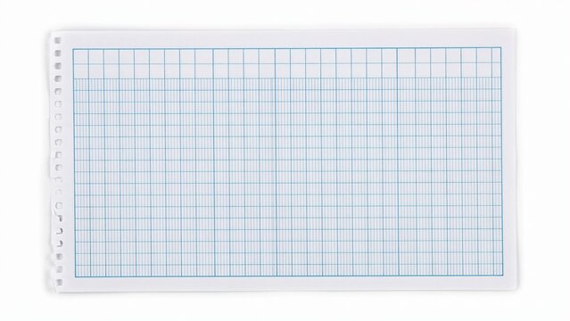 Modern abstract blue grid lines on white paper with abstract background geometric structure technical template