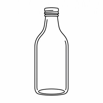 Glass bottle outline