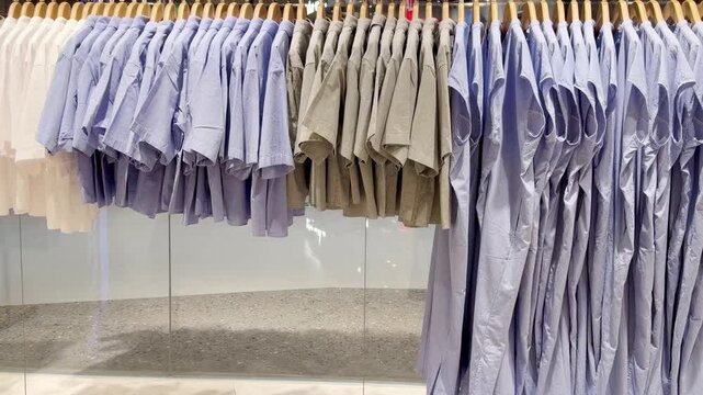 Assorted Casual Clothes on Store Racks