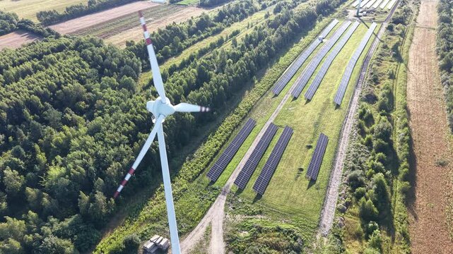 Renewable energy installation on rural farm