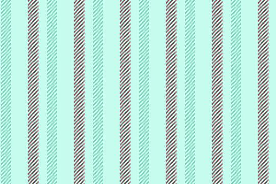 Copular pattern background fabric, classic texture stripe vector. Fatch lines seamless vertical textile in light and teal colors.