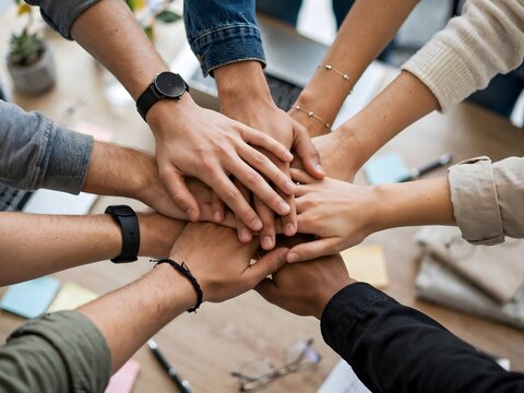 Business Team Unity Huddle