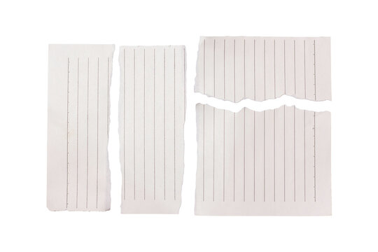 Note paper isolated on white background, blank surface for writing text.