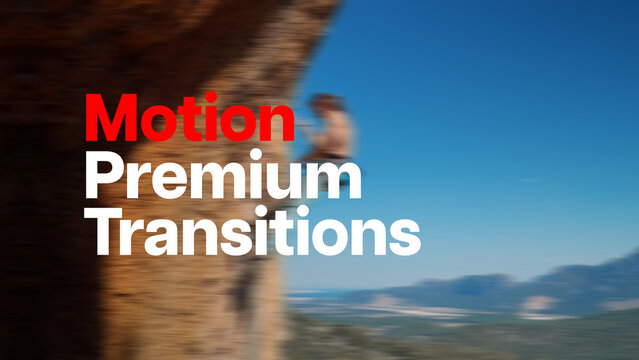 Premium Transitions Motion 22 Variations &ndash; Dynamic Motion Transitions, Fast Camera Moves, Smooth Wipes and Energetic Effects for Professional Video Editing and Motion Graphics