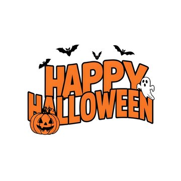 Playful Halloween Greeting &ndash; Ghost and Pumpkin Combo  