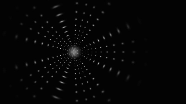 Monochrome Abstract Travel Flow Background This seamless looping VJ loop shows a flow of light patterns that move inward and outward. It is suitable for live visuals at events, concerts, and venues