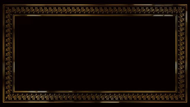 vintage picture frame for empty text or logo background