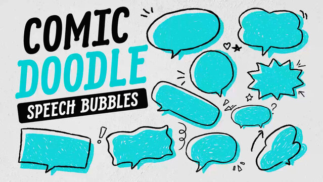 omic Doodle Speech Bubbles