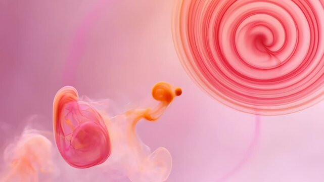 ?Captivating swirls of colorful smoke create mesmerizing patterns