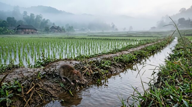Candid Field Rodent Photography: Realistic Mice and Rats in Agricultural Landscapes