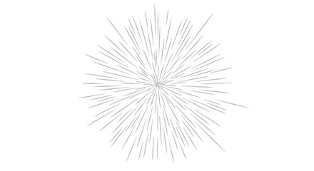 Obraz premium Radial burst line graphic.