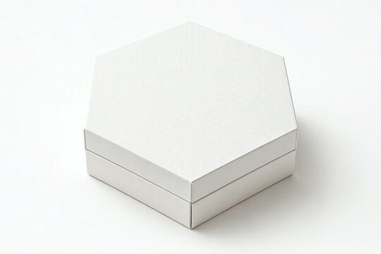 Unique Hexagon Shaped Packaging Box with Ultra Modern Minimalist Design for Industry,Generative AI