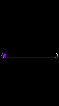 Dual Color Progress Bar Animation on Black Background. Download Progress, Preloader Animation Web Design Template. Seamless Loop Animation in 4K Vertical with Alpha Channel.