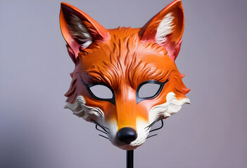 Naklejka premium Fox mask for costume party halloween and masquerade events animal disguise and mystery