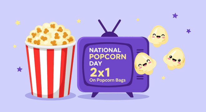 National popcorn day 2x1 promotion
