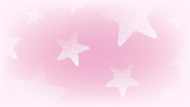 Pink stars dreamy desktop wallpaper