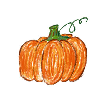 Hand drawn pumpkin