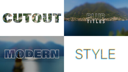 Cutout Blur Titles
