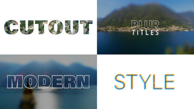 Cutout Blur Titles