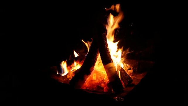 焚火、癒し，睡眠誘導
