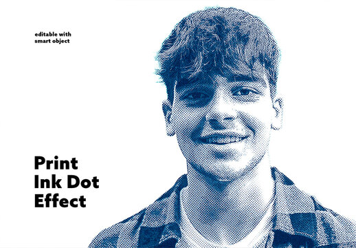 Print Ink Dot Effect