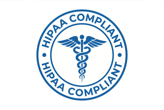 HIPAA Compliant Medical Seal with Caduceus Symbol