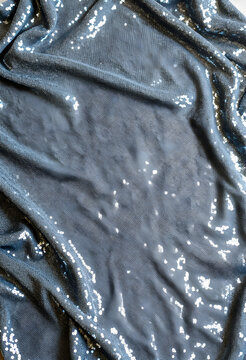 Sparkling silver sequin fabric texture, luxury fashion and celebration background, festive party material with glitter and shimmer