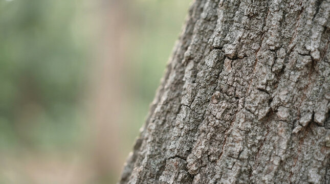 Detailed close up shot of rough tree bark texture in forest nature with material