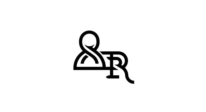 Modern Ampersand and R Letter Logo Design for Branding, Business, or Corporate Identity