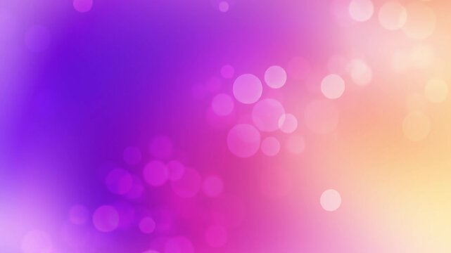 Vibrant fuchsia pink and soft violet gradient background loop featuring glowing light bokeh sparkles Perfect for creative video intros and overlays