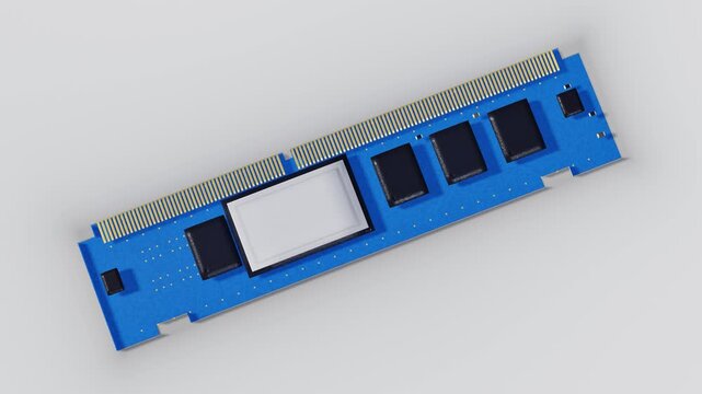 Computer RAM Memory Module 3D Render