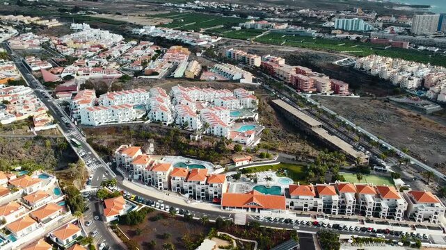 luxury villas district on Tenerife, houses and homes on Callao Salvaje, Canary