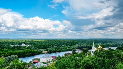 Fototapete Grün A picturesque landscape in the town of Gorokhovets.  © tbralnina
