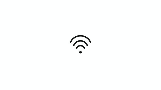 A centered animated icon showing Wi-Fi symbol with two concentric scanning arcs. It will expand scanning arcs outward and
fade them while the core Wi-Fi remains. The motion resolves into a clear read