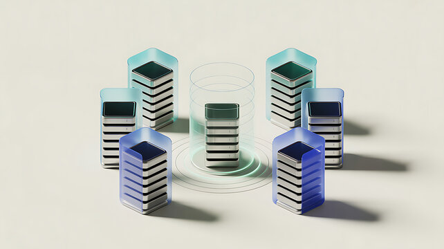 Distributed computing units with ring connection.