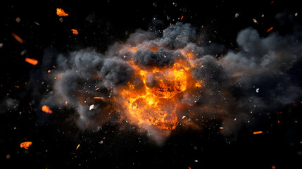 Fototapeta premium explosion of fire