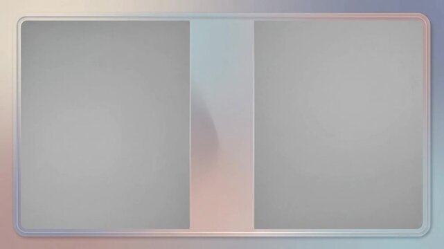 Futuristic Glass Split Screen and Dual Frame Animation Background