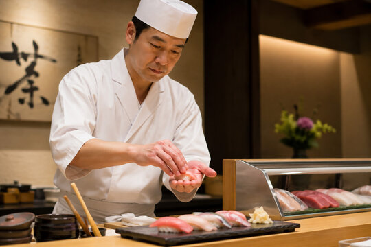 寿司職人・寿司・握り寿司・日本食・職人技