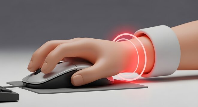 Wrist Pain and Repetitive Strain Caused by Prolonged Computer Mouse Usage During Office Work