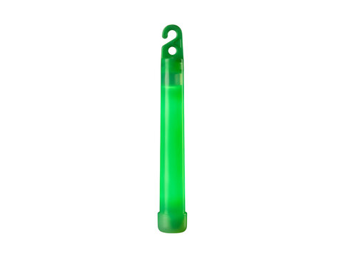 bright green glowing light stick party survival equipment object isolated on transparent background