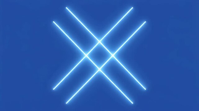 Abstract blue neon crosses forming a clean pattern on a dark background with subtle motion