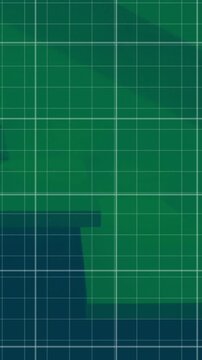 Animation of line graphs representing growth on grid pattern over abstract background