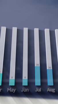 Animation of graph over cityscape
